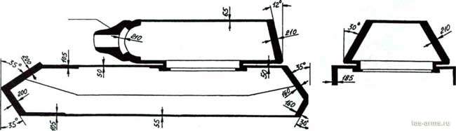 Схема бронирования танка «Маус»